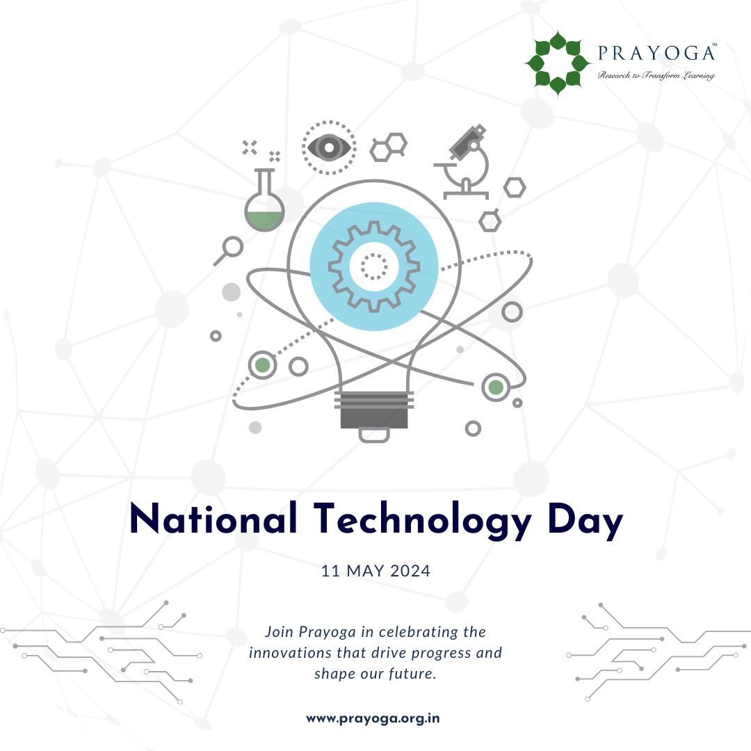 Happy National Technology Day! Join us at Prayoga as we ignite curiosity and empower the next generation of tech innovators.  #NationalTechnologyDay #ScienceEducation #InspireInnovation