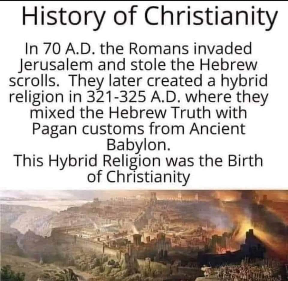 Origin of Christianity in a capsule 😃