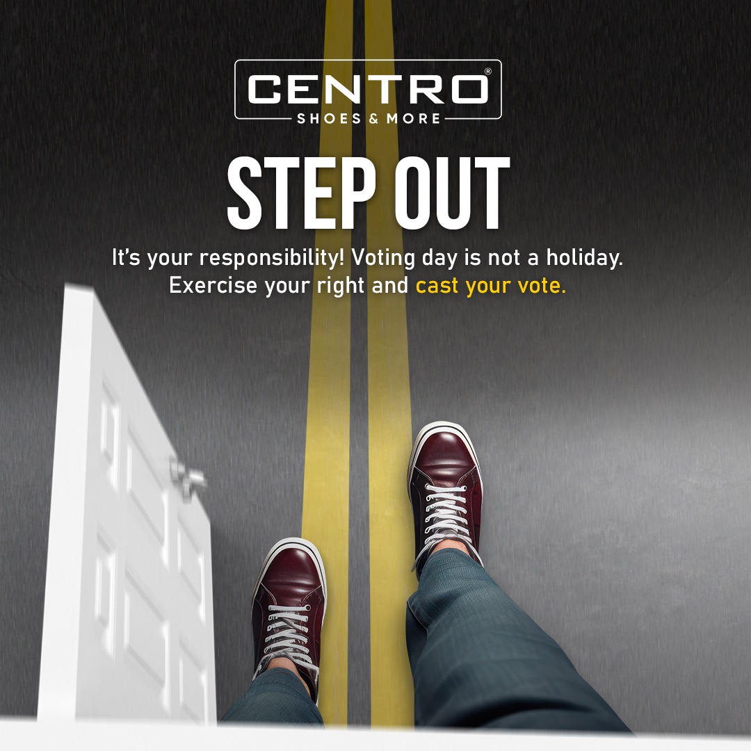 Every election is defined by the people who show up to vote. Lace-up and stride towards the polls to exercise your right to vote. Every step counts towards shaping the future!

#centroshoesindia #VotingDay #EveryVoteMatters #votenow #VoteWisely #voteforchange2024 #VoteResponsibly