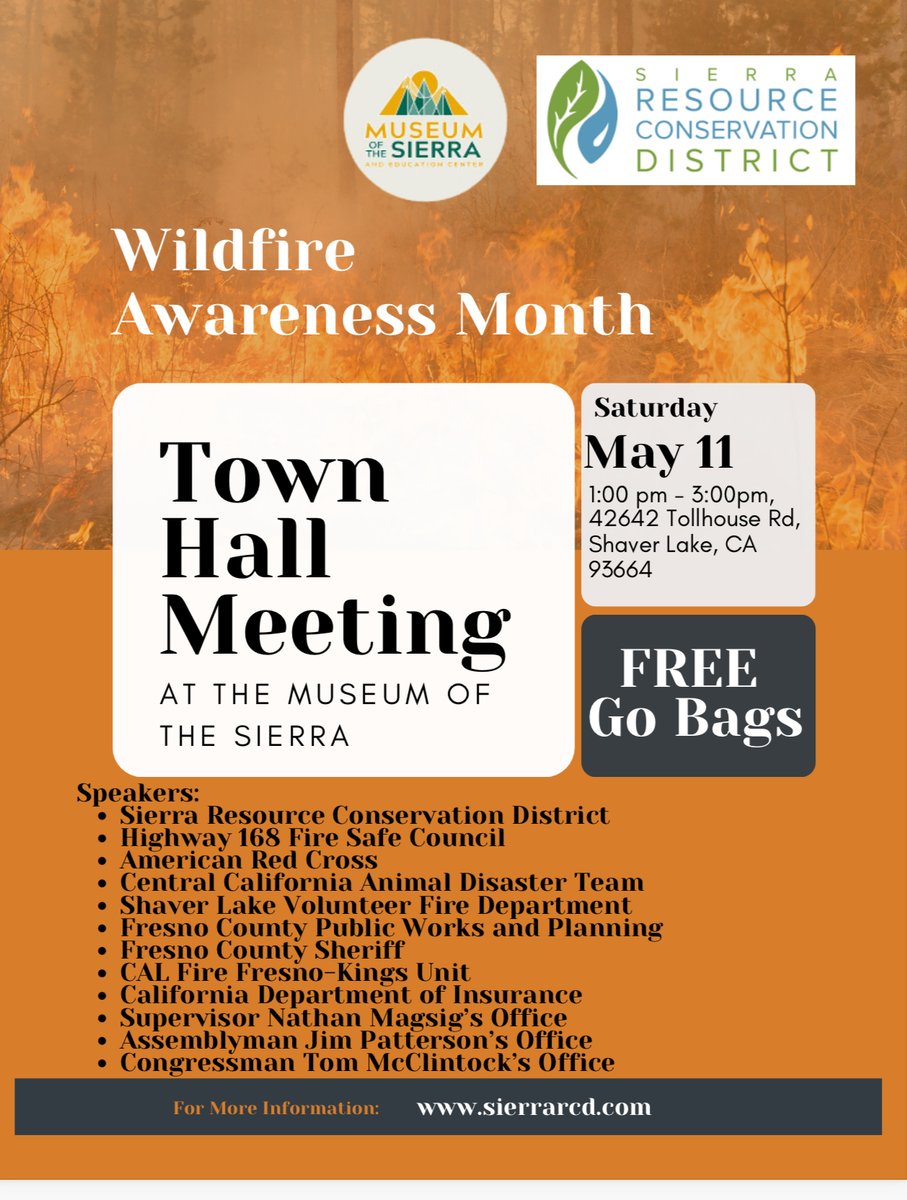 Please help the community become stronger and more unified preparing for wildfires, by joining us Saturday, May 11th for Wildfire Community Preparedness Day in Shaver Lake #community #calfire #wildfirepreparedness #WPW2024