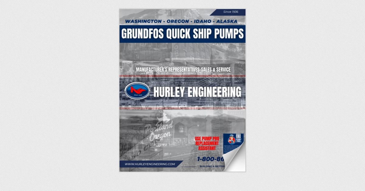 Hurley Engineering Company of Tacoma stocks a full line of @grundfos pump products to help you with emergency shutdowns or new construction builds. hubs.li/Q02wDgk70