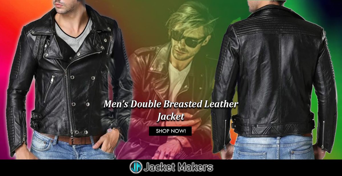 #Mens Padded #DoubleBreasted Black #Biker Jacket jacketmakers.com/product/double… #Mans #Women #OOTD #Style #Fashion #Outfits #Costume #Cosplay #Gifts #Jacket #ClassicStyle #motorcycle #Outerwear #FashionStatement #LuxuryLeather #Stylishwear #PaddedJacket #LeatherJacket #costumes #ShopNow