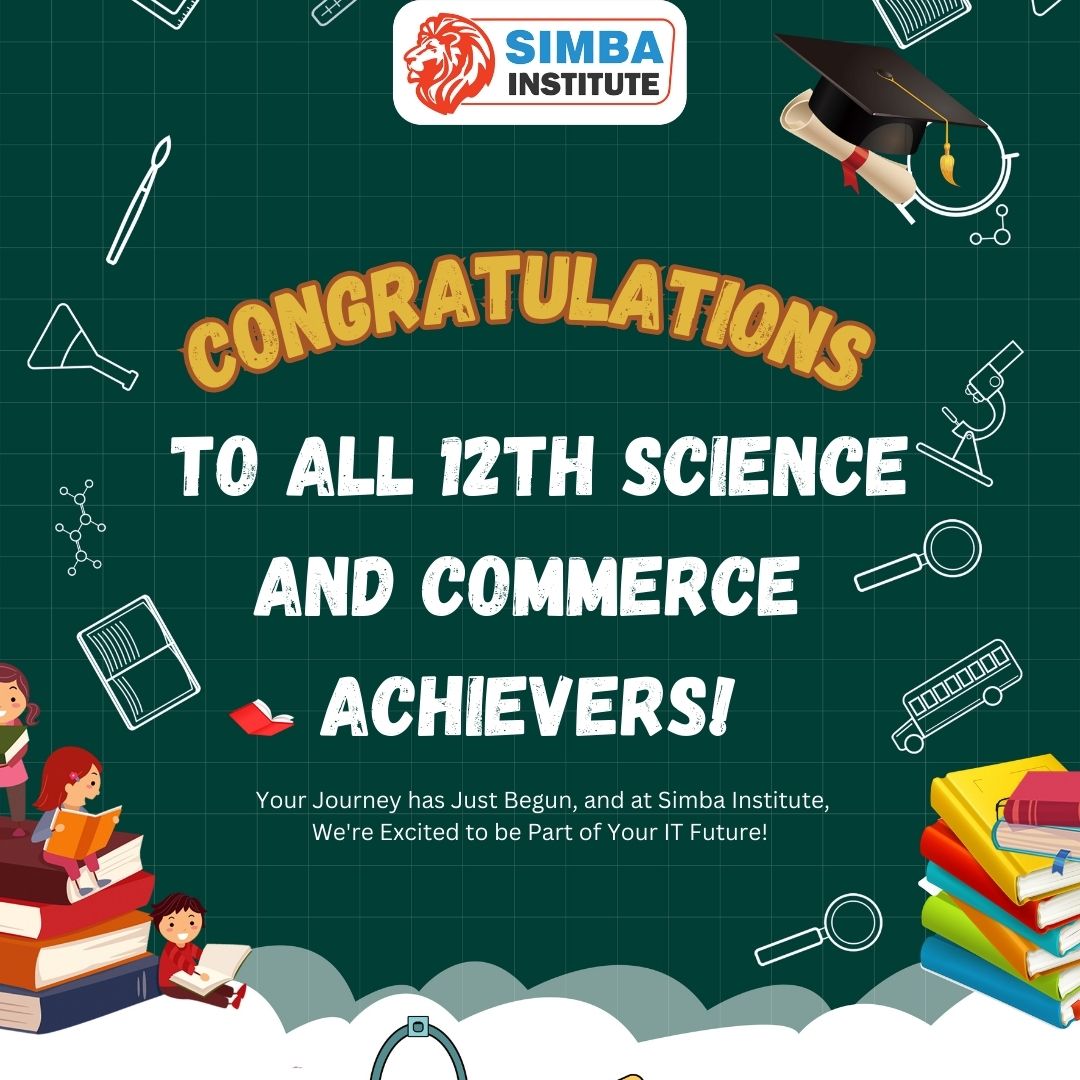 🏆 Congratulations to All the Students Who Passed 12th Science and Commerce! 🌟

વિદ્યાર્થીઓના સપના ને સફળતા તરફ લઈ જતું Institute એટલે Simba Institute
Website: simbainstitute.in
For Free Consultation: +918200533835
.
.
#institute #skill #job #students #ITjob #ITInstitute