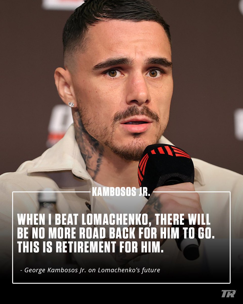 .@GeorgeKambosos predicts Saturday will be the final chapter in Loma’s career 😳