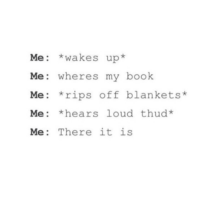 Morning Twitterland 🙂 

We've all been there!! 🙈😂

📚💜#LoveLibraries #LoveBooks #LoveReading 💜📚 

(source: @BookstrOfficial)