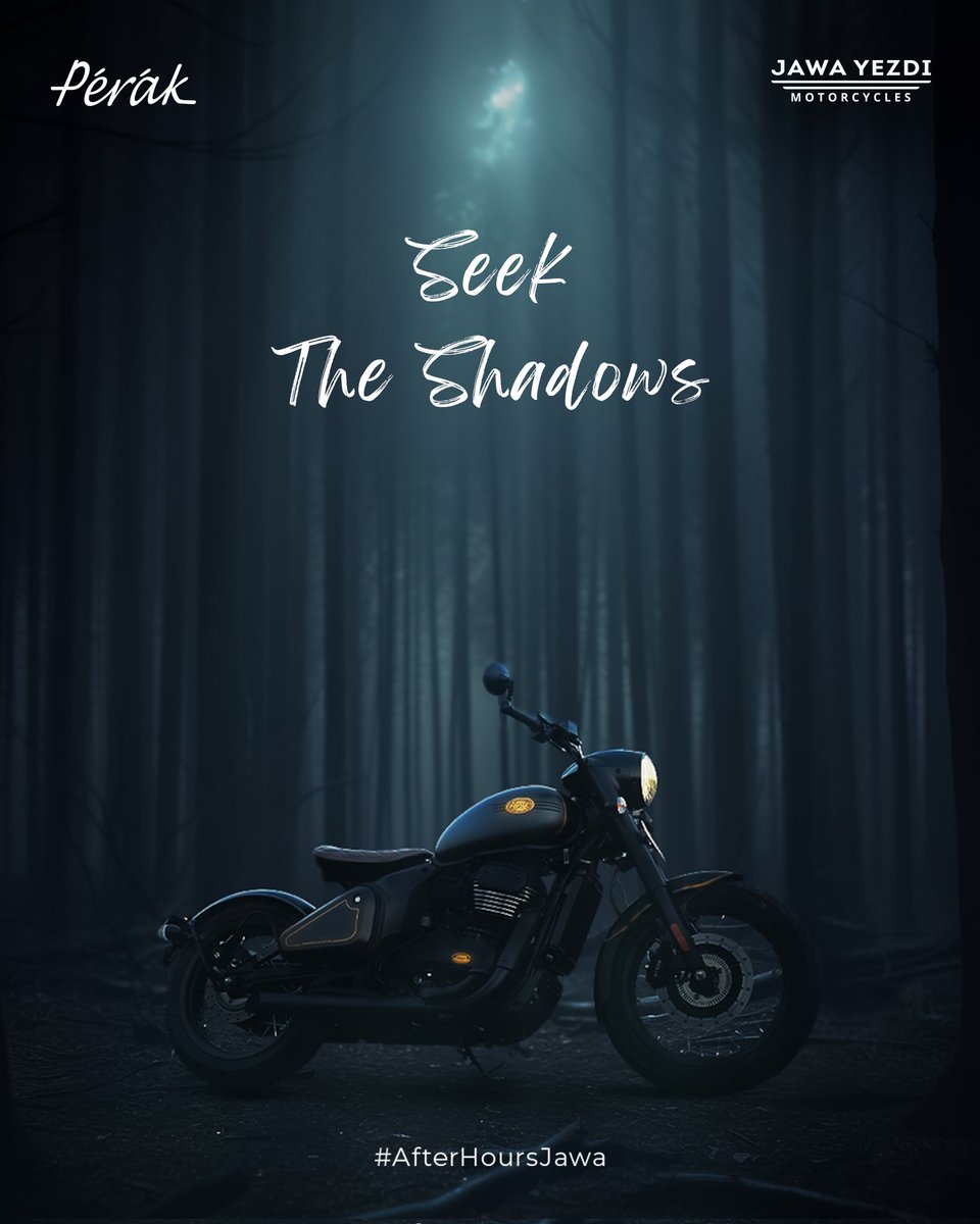 Experience the thrill of midnight rides like never before! Dive into the depths of darkness with the new Jawa Perak. #TheNewJawaPerak #JawaYezdiMotorcycles #AfterHours #AfterHoursJawa
