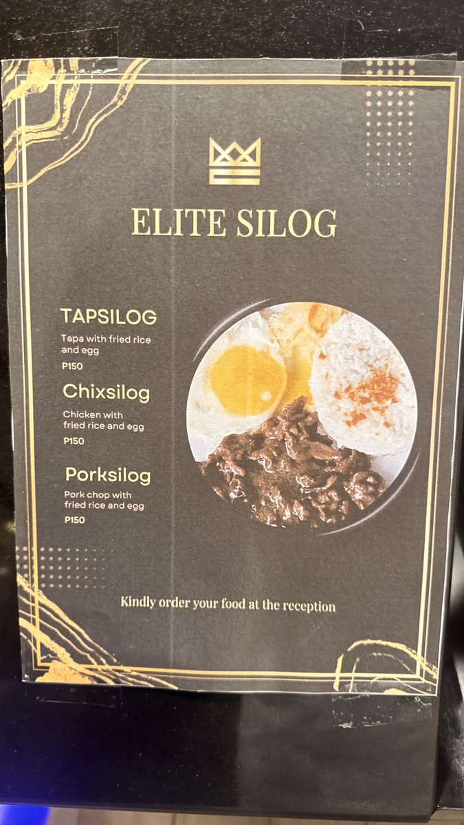 Uuuy, may silog meals na daw sa @elitespaph. Gotta try this when I go back to Manila. Perfect after massage. Order lang sa recep, tambay sa lounge, and eat your favorite silog. #EliteExperience #ExperienceElite