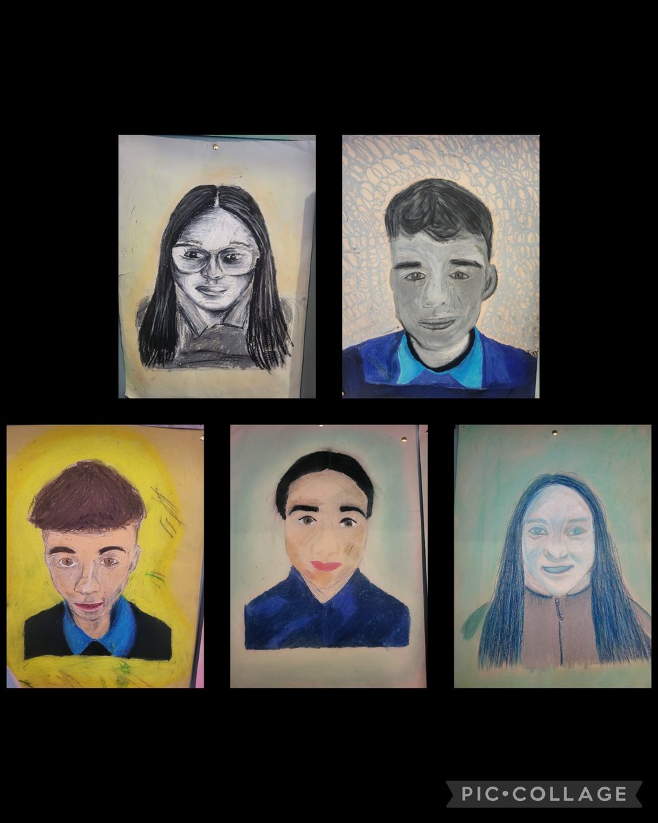 ***Transition Year Art***
@VirCollege  Ty students recently completed oil pastel self-portraits. 🎨🖼
Alot of the students involved had no prior experience or knowledge yet excelled at this challenge. 👨‍🎨
Well done!👏
#excellenceineducation #visualart