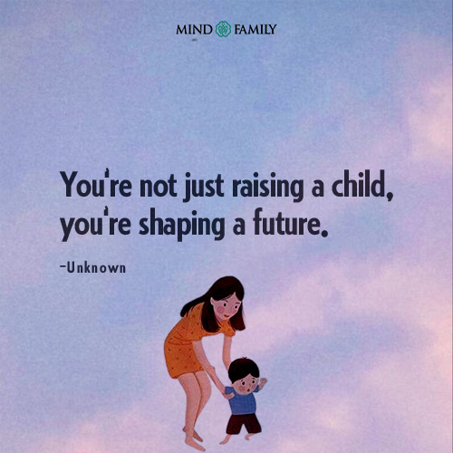 Parenting: shaping the future, one tiny heart at a time. #mindfamily #parentingquotes #parentingguidequotes #parentinglovequotes #childfuture #parenting #parentingtips #parentinglife