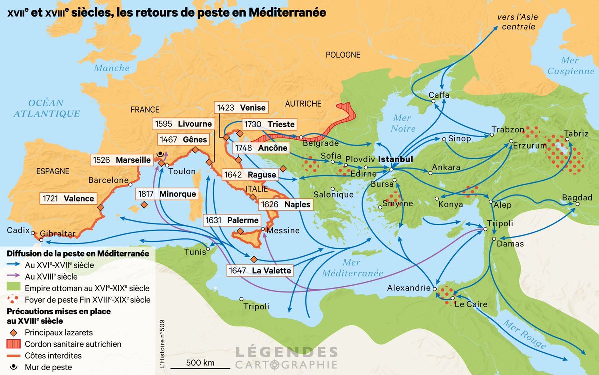 4-7 L'histoire de la peste - Les retours de peste XVIIe et XVIIIe siècles en Méditerranée
