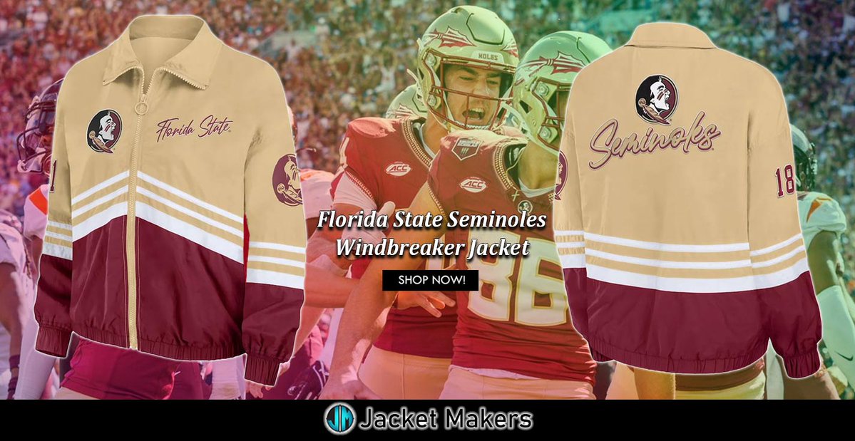 #FloridaStateSeminoles Throwback #Polyester Windbreaker #Jacket. jacketmakers.com/product/florid… #Mans #Women #OOTD #Style #Fashion #Outfits #Costume #Cosplay #Gifts #Jacket #FSU #collegelife #Seminoles #NolesNation #FSUFootball #GoNoles #accchampions #Noles #costumes #sale #shopnow