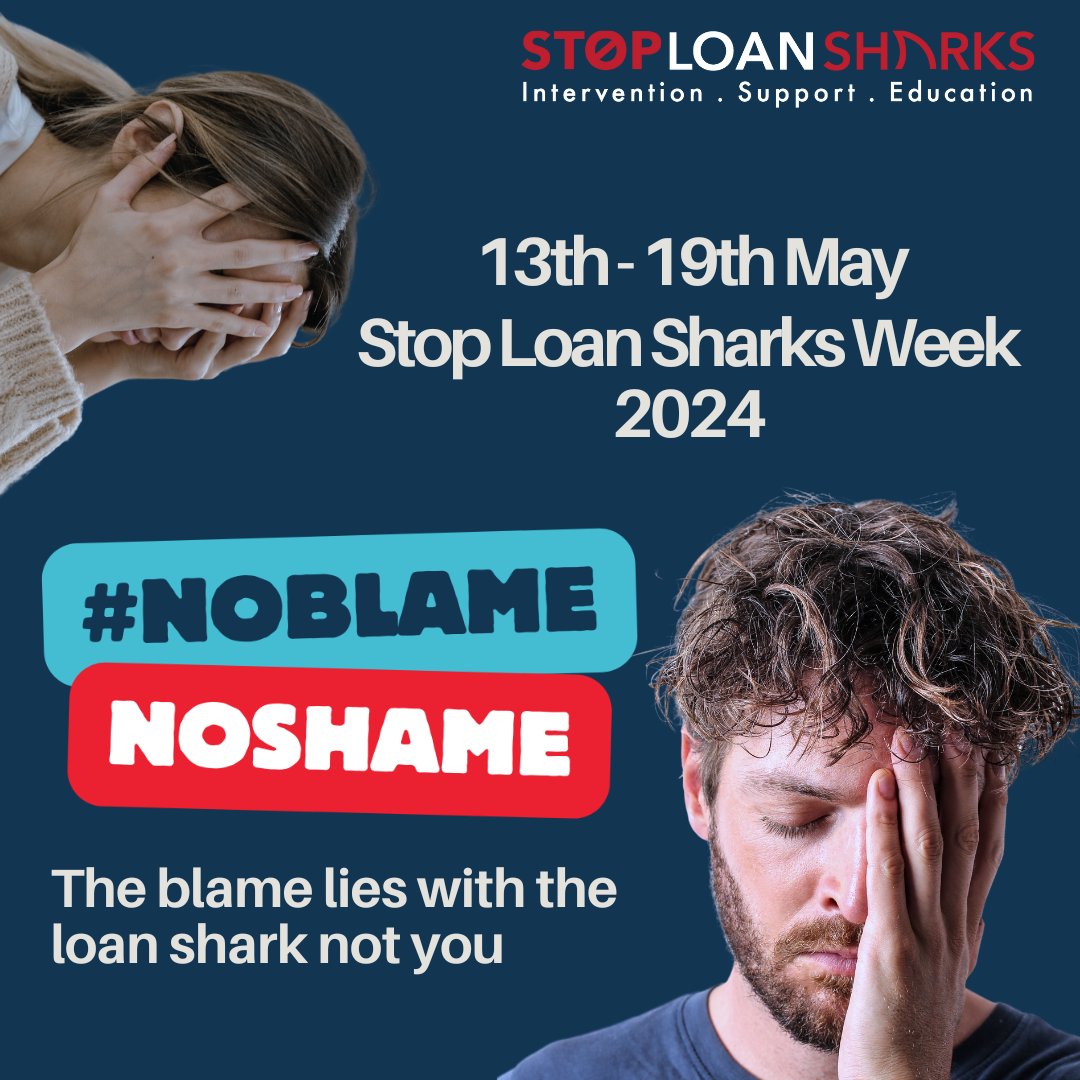 Stop Loan Sharks Week 2024 is nearly here !! We have a toolkit for anyone wanting to support, follow the link to get yours - stoploansharks.co.uk/social-media-t… #SLSWeek24 #NoBlameNoShame #StopLoanSharkEngland
