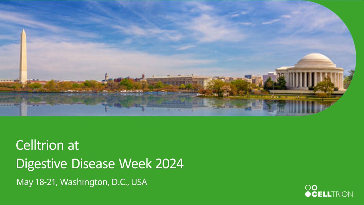 Celltrion will be at #DDW2024 – connect with us to learn more about our commitment to the #IBD community.
See you in Washington, D.C.!
#DigestiveDiseaseWeek #Gastroenterology #crohnsdisease #ulcerativecolitis