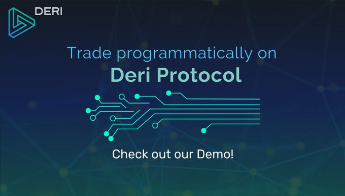 🤓Greetings to all nerds and #web3 pros: you can now trade programmatically on Deri v4! 📖Check out our demo code and get started right away: github.com/deri-protocol/…