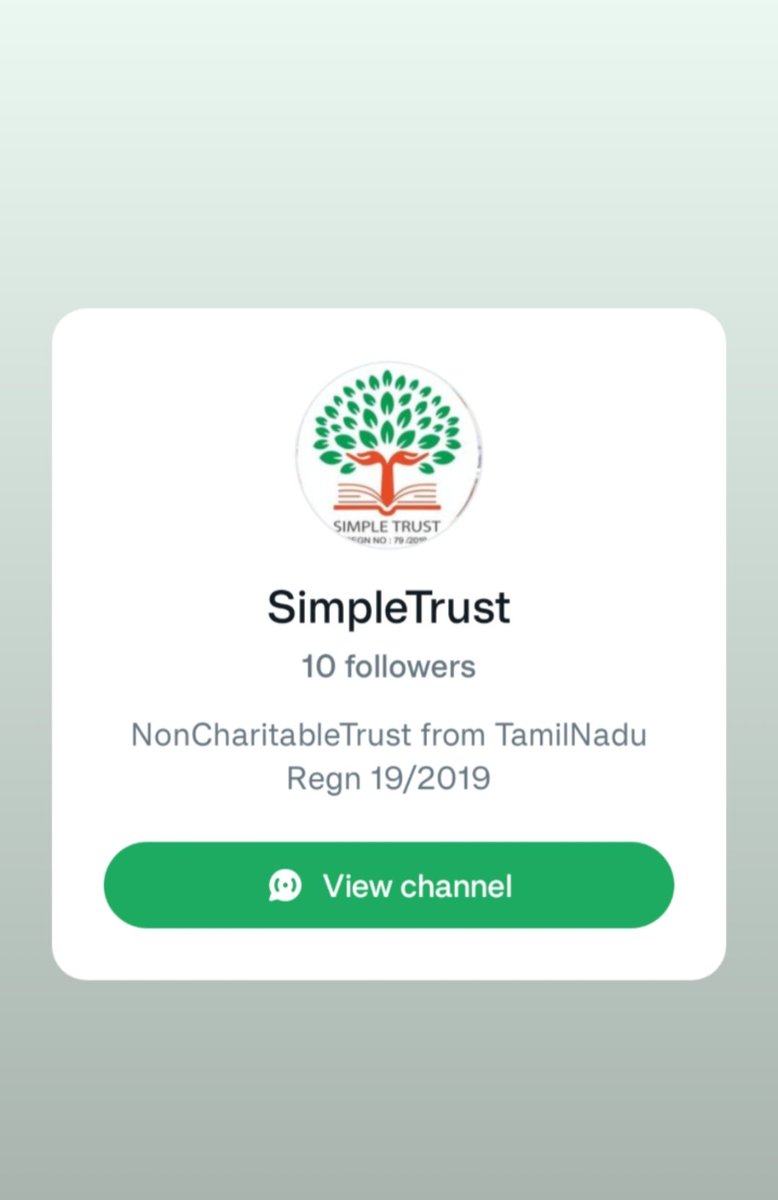 Follow us for more updates about social activities &amp; jobs posts much more🌳 #simpletrust #simpletrusttn #simpletrustorganization #whatsapp #whatsappchannel

Follow the SimpleTrust channel on WhatsApp:
whatsapp.com/channel/0029Va…