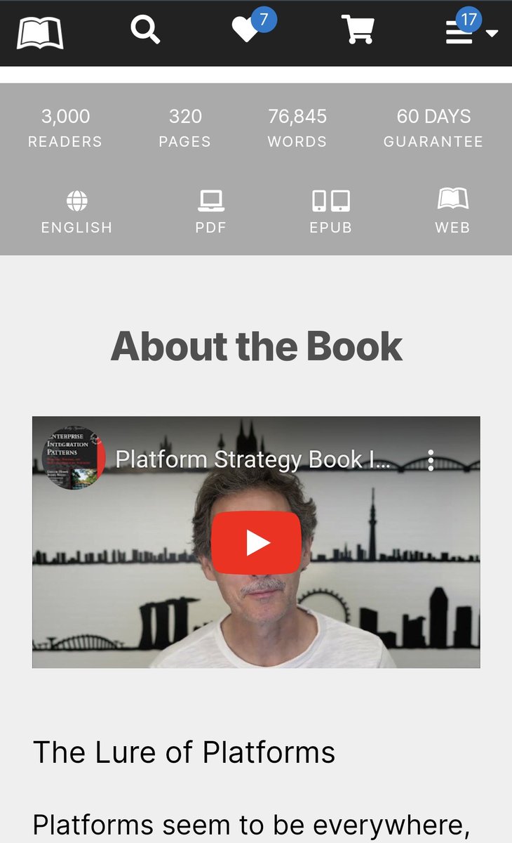 3,000 #PlatformStrategy readers on @Leanpub. Thank you! leanpub.com/platformstrate…