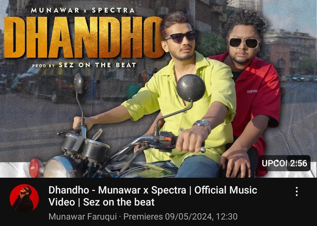 DHANDHO MV OUT TODAY toh thik hai but the thumbnail 🤐