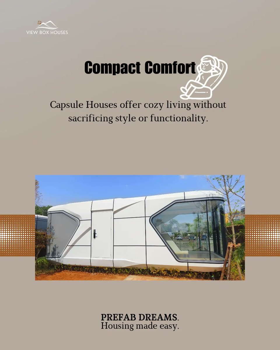 viewboxhouses's tweet photo. 🏘️ Owning an Airbnb resort is simple. Have it done in 2 months and start creating revenue 💸

#capsulehouse #TinyHomeLiving https://t.co/Y21rwrtv7C
