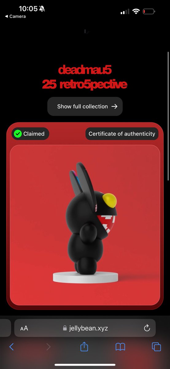 Claiming the deadmau5 access pass was easy and free on @Aptos. IRL immutable digital certificate of authenticity. The future is here.