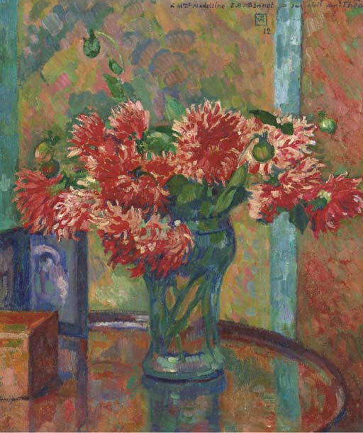 Dahlias (to Mme Madeleine E.R Bonnet) wikiart.org/en/theo-van-ry…