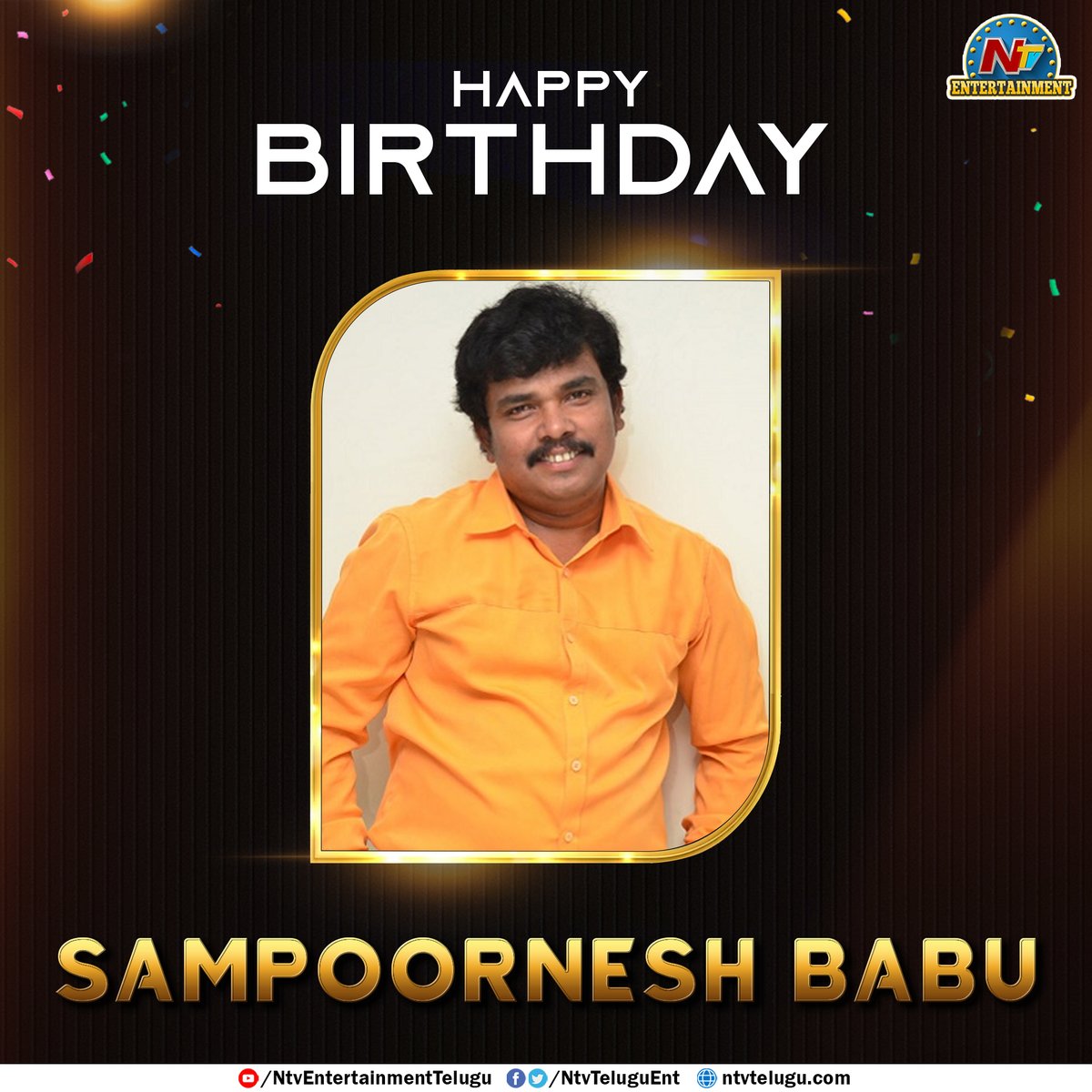 Join us in Wishing @sampoornesh A Very Happy Birthday

#HappyBirthdaySampoorneshBabu #HBDSampoorneshBabu #SampoorneshBabu #NTVENT