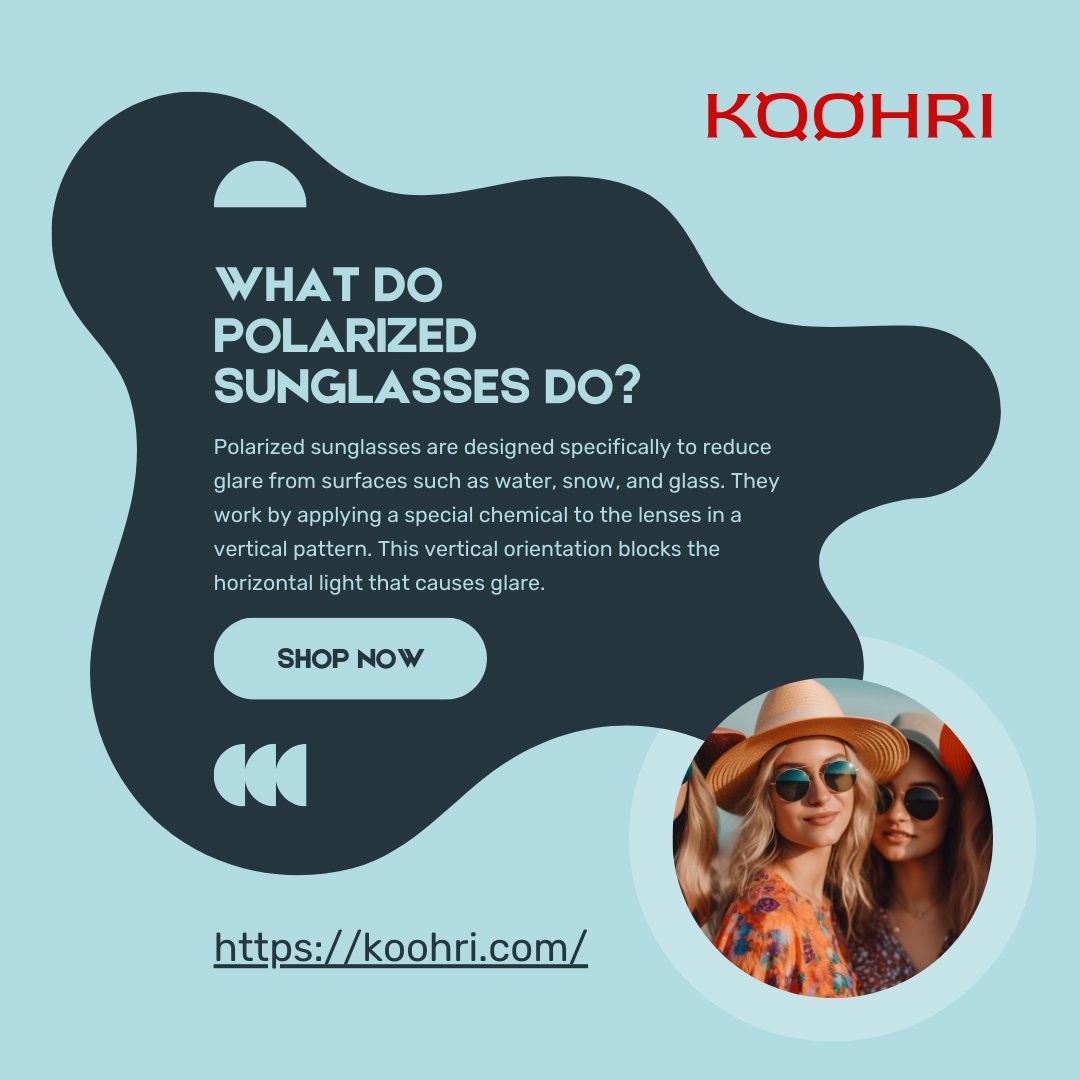 Polarized sunglasses do not protect against ultraviolet (UV) light from the sun, so it’s essential to choose sunglasses that also provide UV protection.

#sunglasses #eyewear #polarizedsunglasses #fashion #glasses #uv #summer #shades #uvprotection #protectyoureyes #summerseason