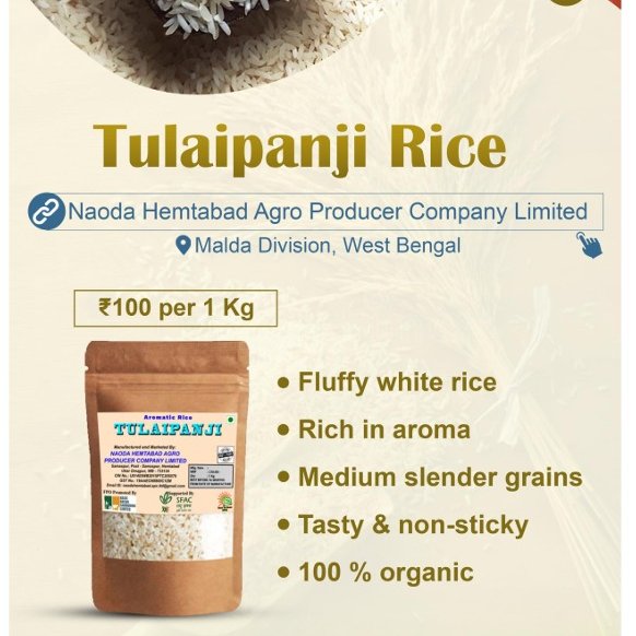 Rice of the day🌾

Tulaipanji Rice–a special aromatic rice variety primarily cultivated in West Bengal. It is renowned for its unique fragrance, slender grains, and delicate flavour. 

Order at 🛒👇
mystore.in/en/product/aro…

🍚😋

#VocalForLocal #healthychoices #healthyeating