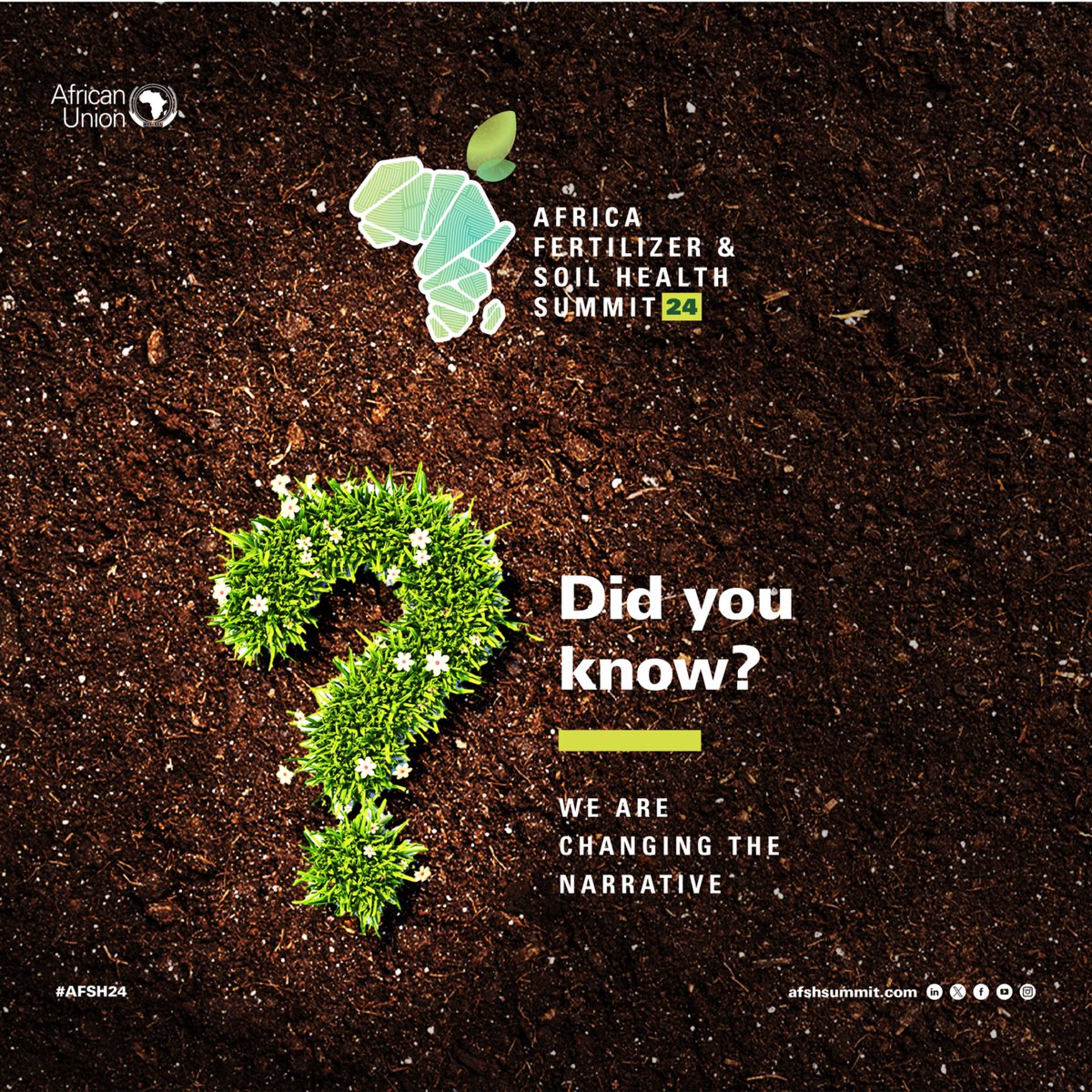 🌱 Soil health is the cornerstone of sustainable agriculture. Let's invest in practices that nurture our soils for future generations. #SoilHealth #Sustainability 🌍🌾 #AFSH24 #AFSH #AFSHS2024