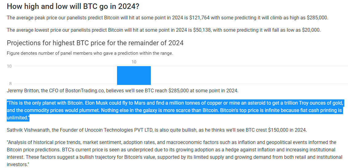 'This is the only planet with Bitcoin' #BTC