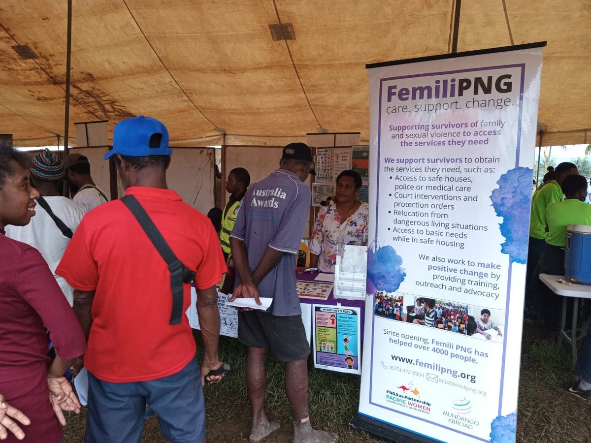 If you are at Nari show in Lae, visit our information booth and learn more about our case management services and referral pathways. We also share brochures on child abuse, sorcery accusation-related violence, rape and incest, related laws and Femili PNG services.