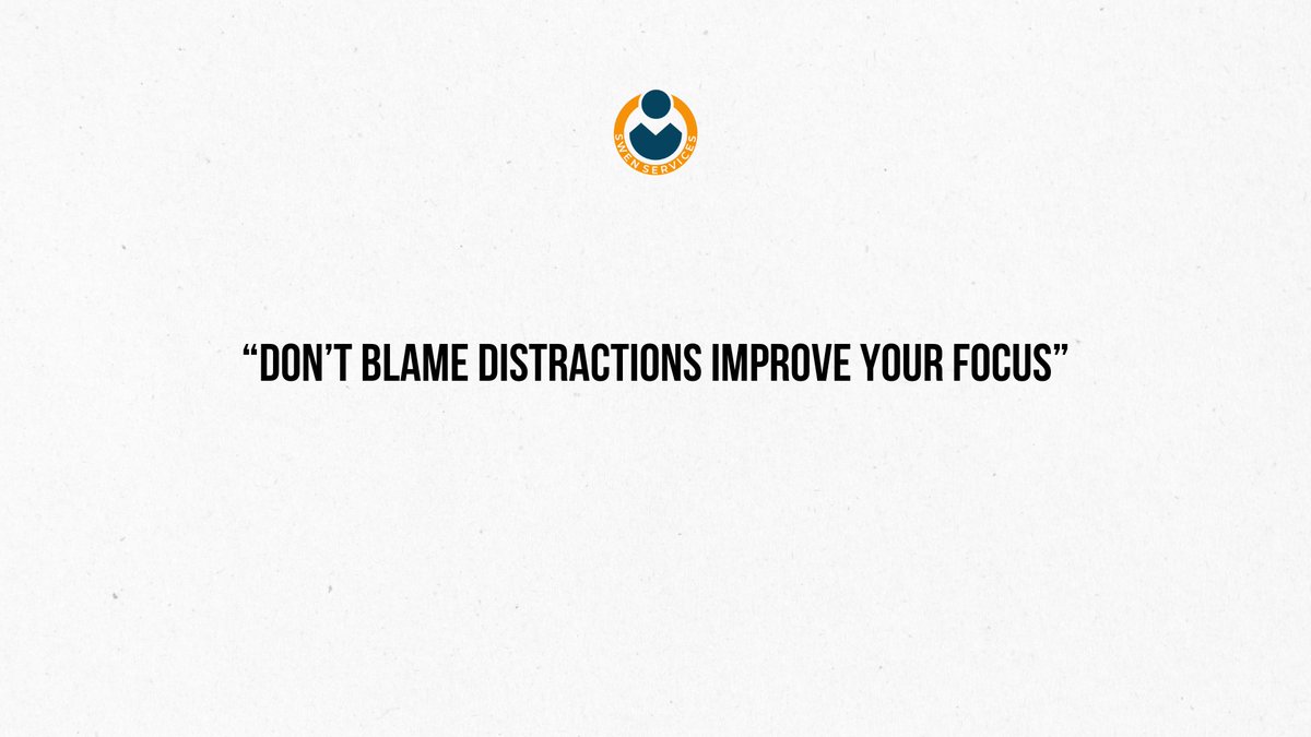 In a world brimming with distractions, it's tempting to point fingers at external factors for our lack of focus. However, the key to enhancing productivity lies not in blaming distractions, but in refining our ability to concentrate #Dontblame #distraction #focus #habit #positive