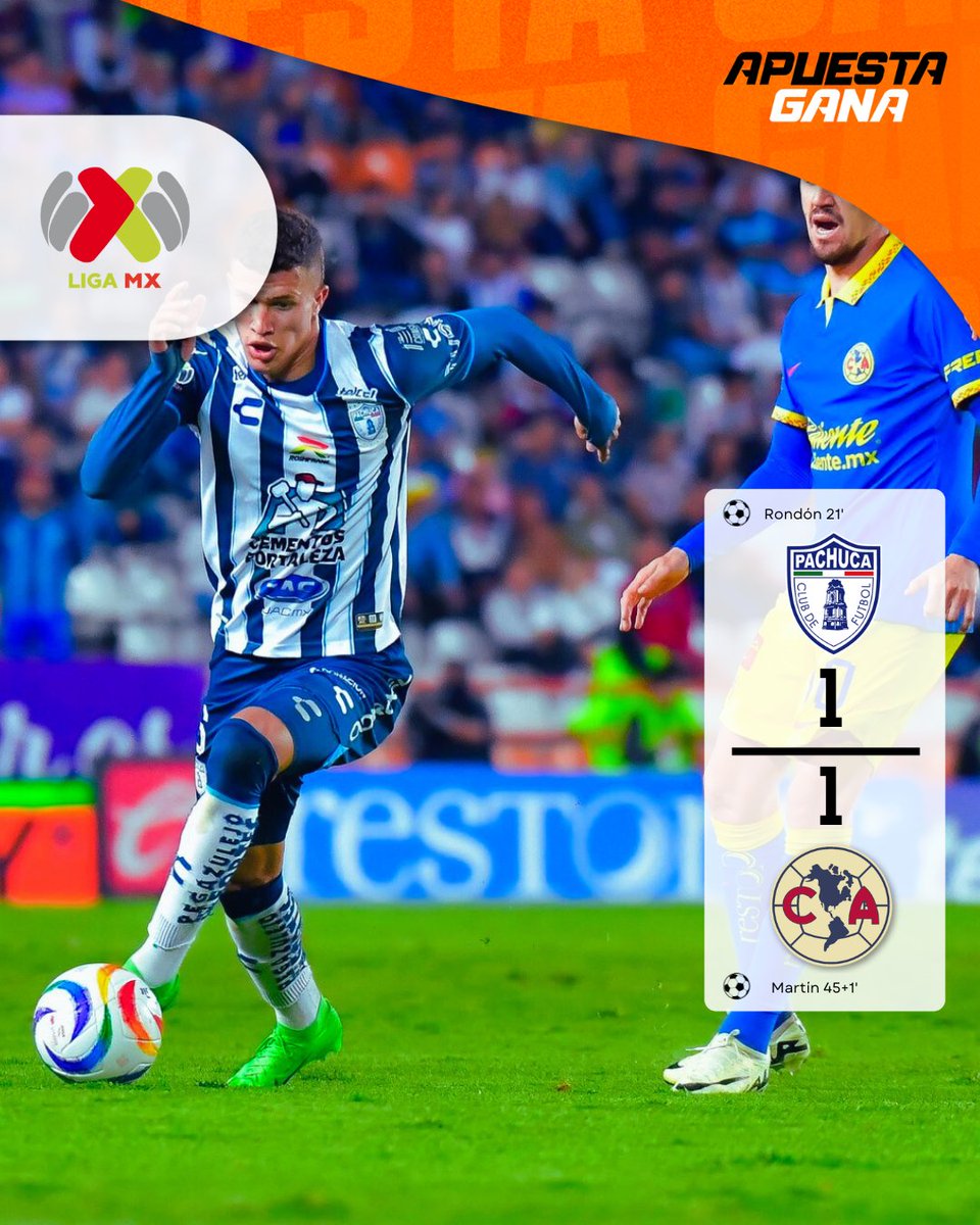 Pachuca quiso imponer condiciones pero dejó vivir al América en el primer tiempo. Henry equilibró el juego y dejó la serie en el aire. ⚖️ Todo se define el sábado en el Azteca 🏟 donde al Ame le basta con el empate.