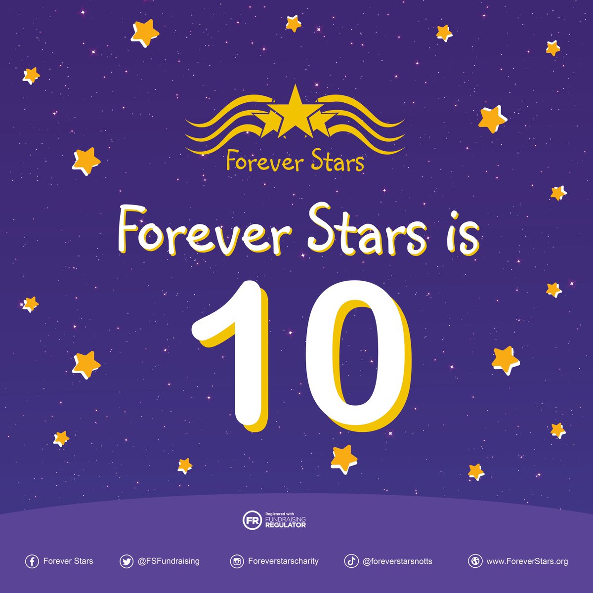 A special day for Forever Stars!  Thank you for letting us be part of so many peoples lives over the last 10 years and thank you for all your support to help us achieve our various projects over the last 10 years #babyloss #charity