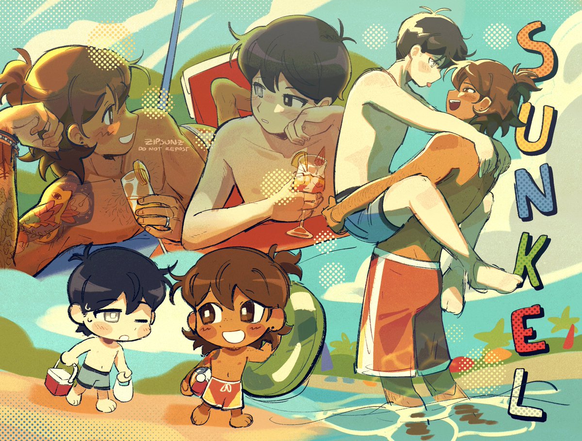 summer beach episode 🏖️ [ #omori, #omorifanart, #omorisunkel ]