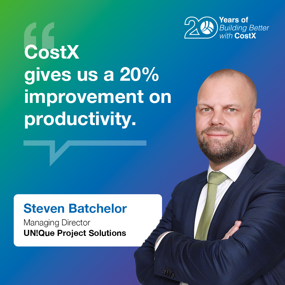 RIB CostX is the takeoff and estimating tool of choice for clients including Steven Batchelor of Un!Que Project Solutions. Want to build better with RIB CostX too? Book a demo now: bit.ly/3xDSLXZ #CostX20Years #BuildBetterwithRIB