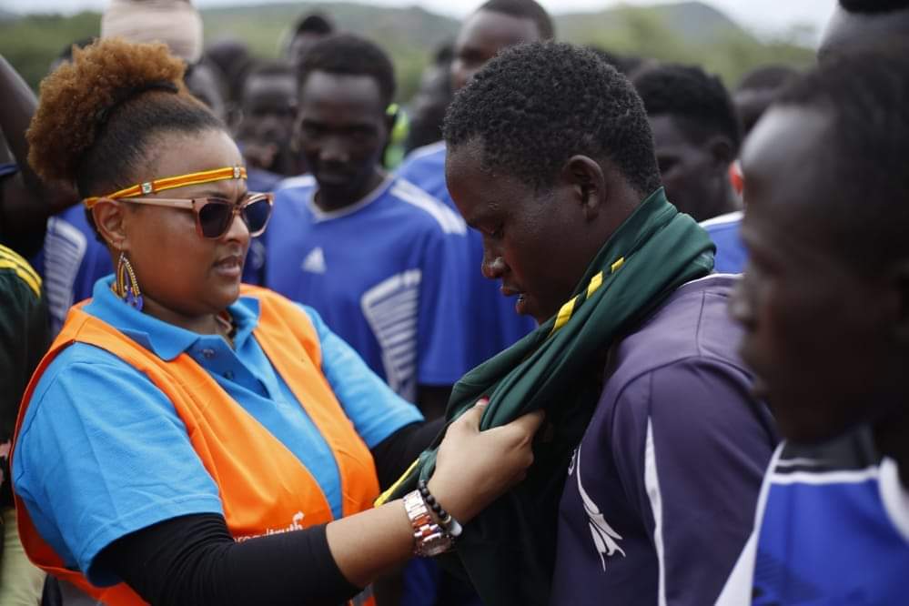 #Sports has the power to foster cohesion & team spirit while upholding respect for different cultures & boundaries. Reminiscing on a #collaboration with @NYC_YouthVoice where we engaged the #youth through a sports tournament to promote #peace & #unity in Kerio Valley.