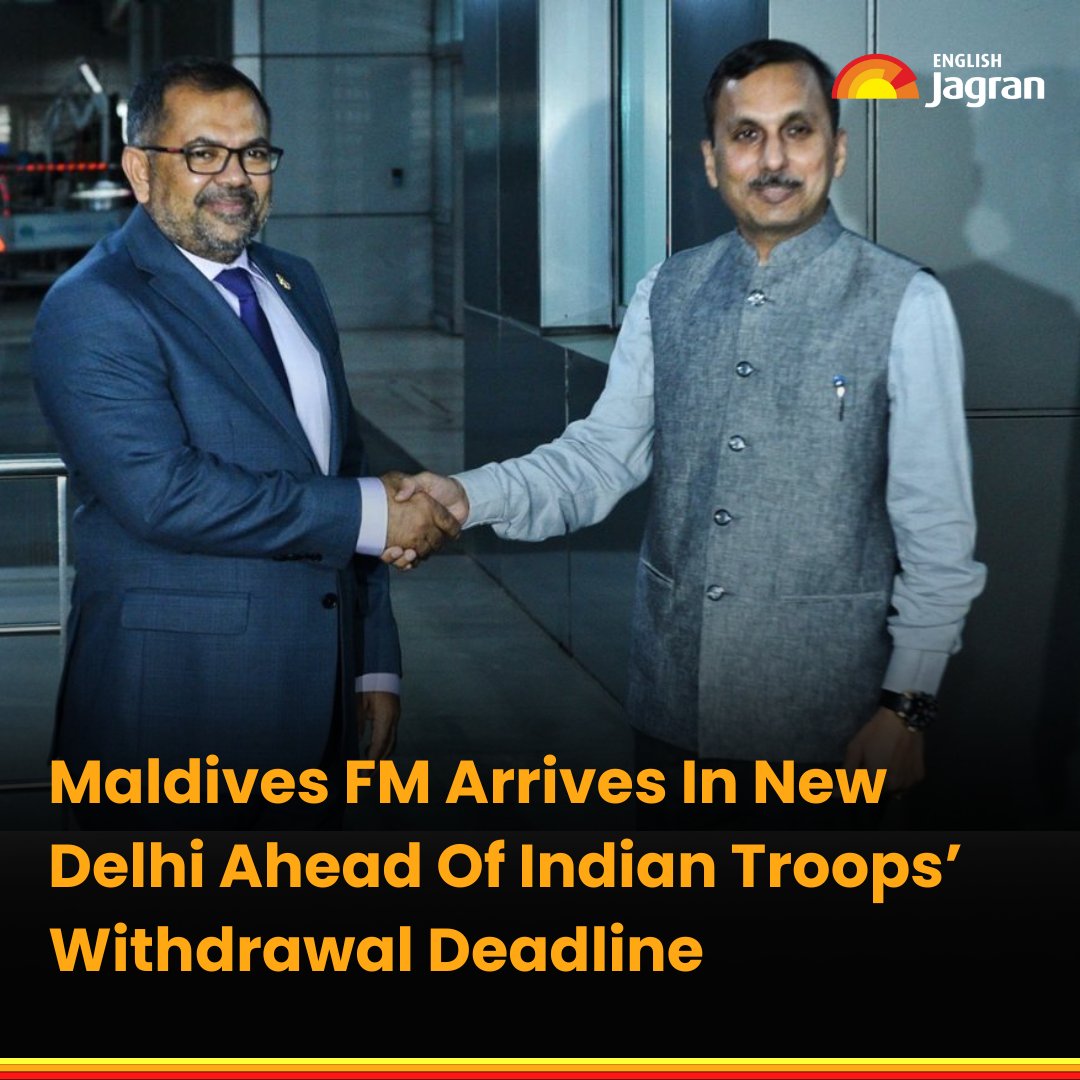 #IndiaMaldivesRow: The visit comes as India said that it will withdraw its military personnel from the island nation before May 10, a deadline set by Maldives President Mohamed Muizzu.

Read More: shorturl.at/krvE5

#Maldives #MohammedMuizzu #IslandNation #India #Deadline