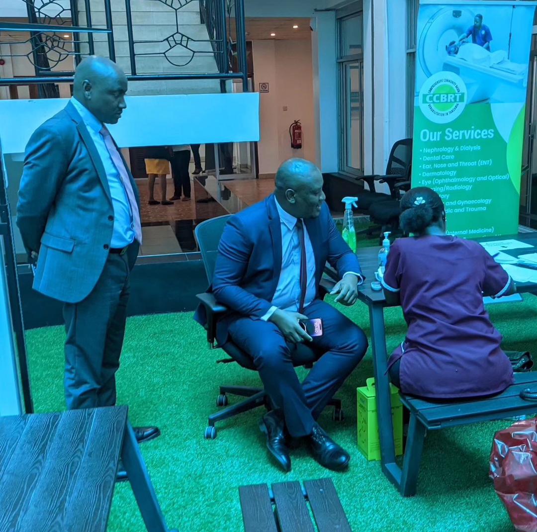 Interested in arranging health screenings at your workplace? Contact us at communications@ccbrt.org or call toll-free 0800 110 200. Let's work together towards a healthier future! 💪 #WorkplaceWellness #CCBRT #KCBBankTanzania (3/3)