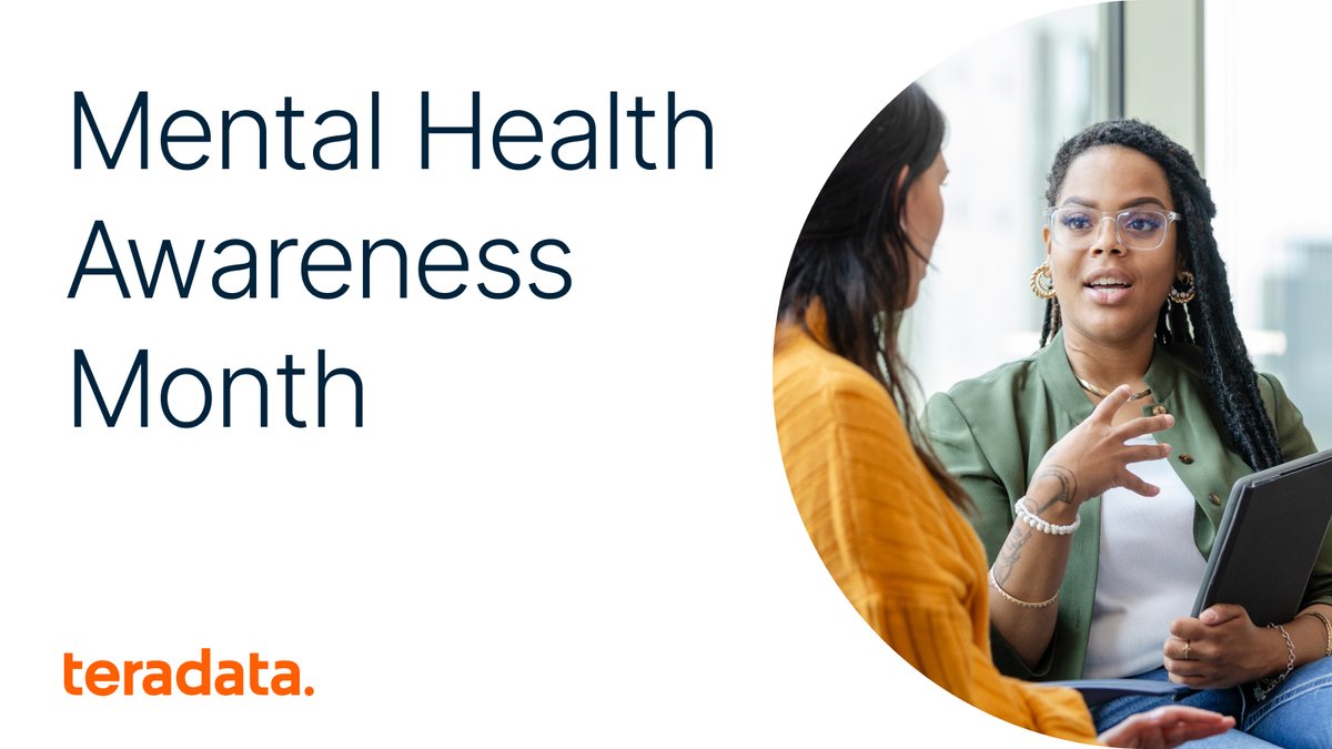 It’s important to talk about it – May is Mental Health Awareness Month. At Teradata, we recognize the importance of mental well-being in our workplace and beyond. Together, we can promote understanding, empathy, and acceptance. Need resources? Start here: ms.spr.ly/6013YVVjz