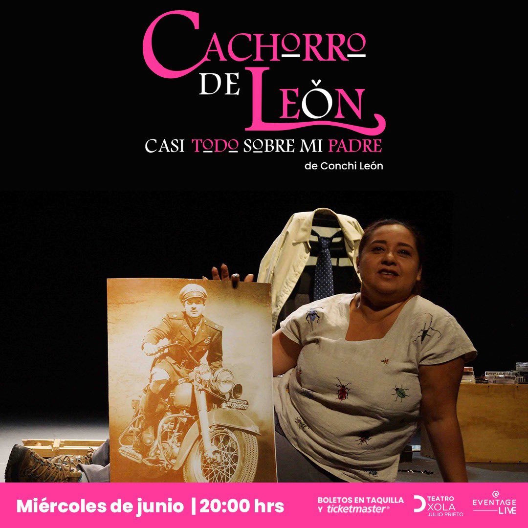 Mi amada y admirada Conchi León @laleonaconchi gran actriz y directora tendrá 5 únicas funciones en el @TeatroXola Julio Prieto los miércoles de junio en #cachorrodeleón de verdad es #imperdible #teatro #cdmx #samdymoon #disecciontv