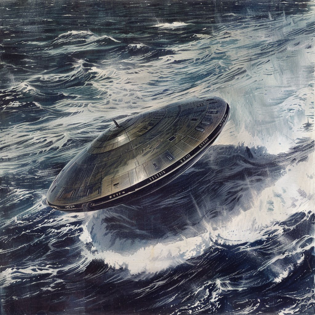 A giant USO rising from the ocean, with apparent NHIs seen inside it from the POV of the USS FDR... and it occurred less than 2 months following the 1952 Washington D.C. UFO flap over the Capital. Are we talking intimidation? - The disk that arose from the Atlantic ocean was a…