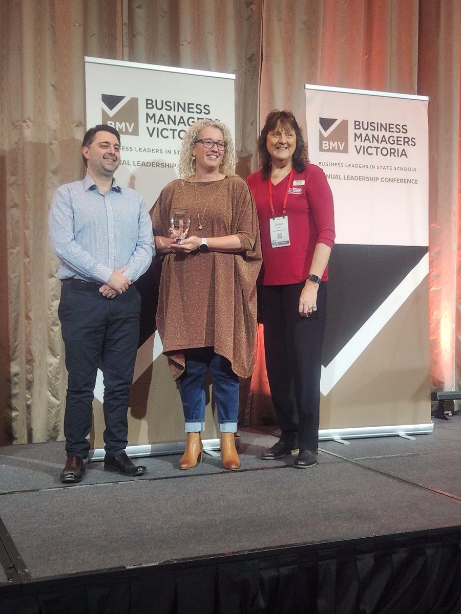 We're at #BMVConference again for the 8th year! Congrats Gabe Windsor on winning the Professional Learning Award. Visit our booth for school insurance info.