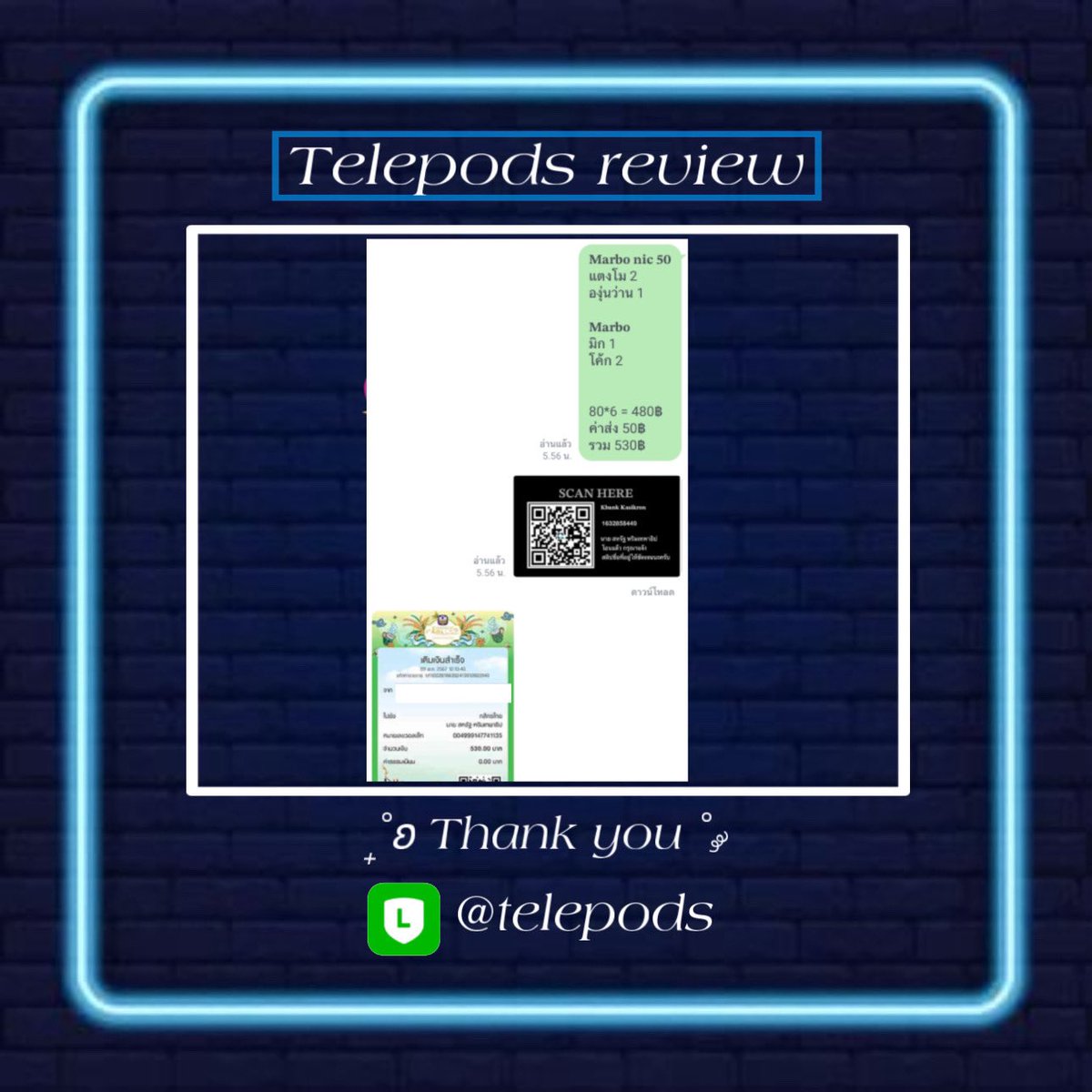 teleeeeee88's tweet photo. ⋆ °˖✧ ออเดอร์วันนี้ 

     —— 𝐓𝐡𝐚𝐧𝐤 𝐲𝐨𝐮 ——
• เช็ครีวิว #เทเลรีวิว 
• 𝐈𝐠 : 𝐫𝐞𝐥𝐱.𝐭𝐞𝐥𝐞𝐬𝐡𝐨𝐩

🐰 ✿ เช็คเครดิต+อัพเดทสินค้าที่มีพร้อมส่งทุกวัน 🧤 : https://t.co/VLcqidougY…

🐰 ✿ สั่งซื้อสินค้า line : @telepods
https://t.co/FJFIBtYkZB https://t.co/FSuWErCMvn