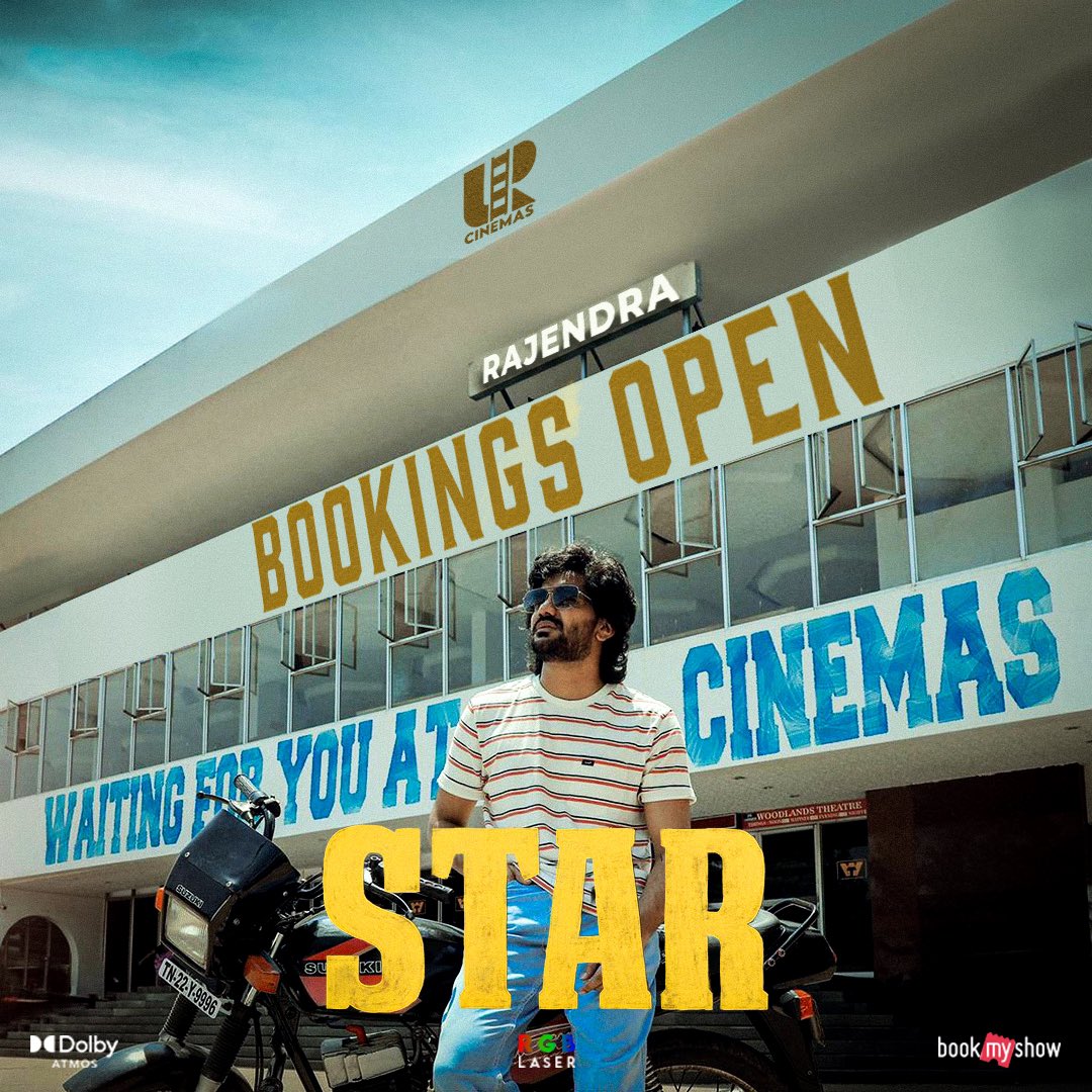 A new #Star in the making ⭐️ @Kavin_m_0431 's film for the first time in the main screen in Dindigul 🤩 Bookings open now 🎬 Very good buzz so far, looking forward to watch it in the big screen!! @elann_t @thisisysr