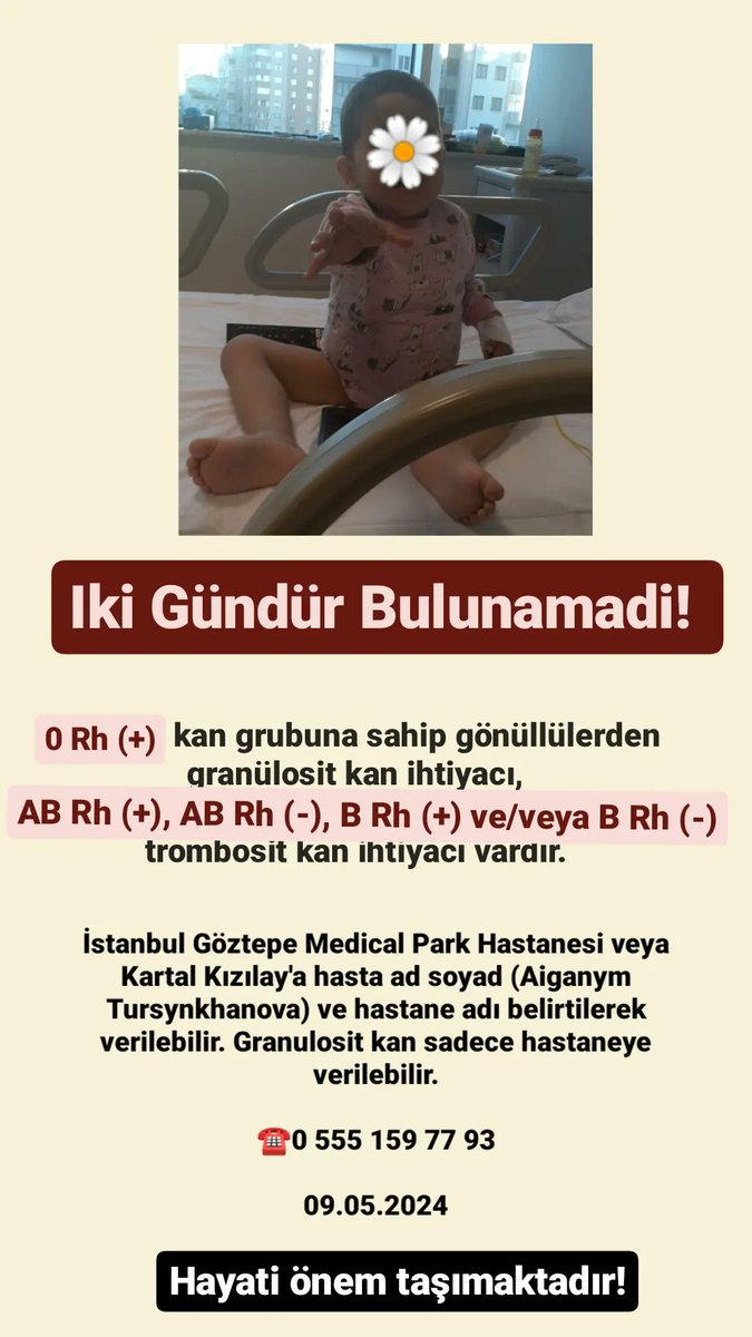 2 Gündür BULUNAMADI! İstanbul Cocuk icin acildir! @BayPozitif06