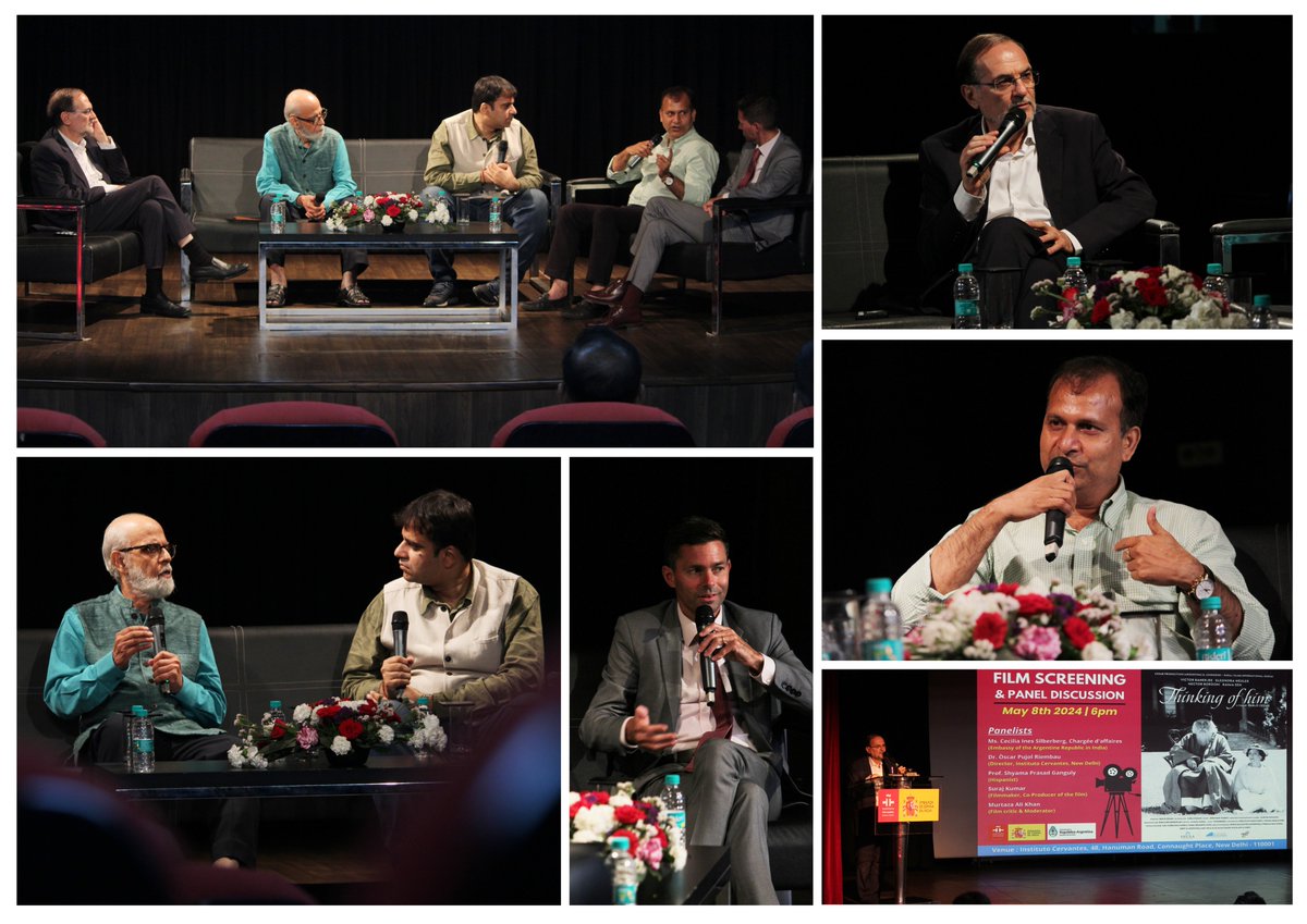 Glimpses 📸 from the film screening and panel discussion of 🎥 India-Argentina co-production film 🎞️THINKING OF HIM 👏 to commemorate the birth of Rabindranath Tagore.