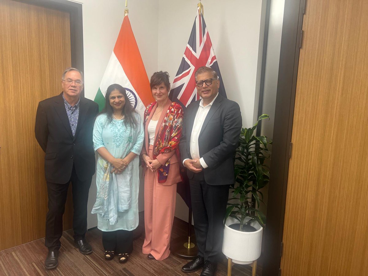 It was a pleasure meeting Exe Dir Anil Thapliyal, eMental Health Intl. Collaborative(eMHIC), Ms Katherine Hay, President & CEO of Kids Help Phone & Prof Andrew Greenshaw from Univ of Alberta. Learnt about their projects & digital solutions to mental health issues. @MEAIndia @ANI