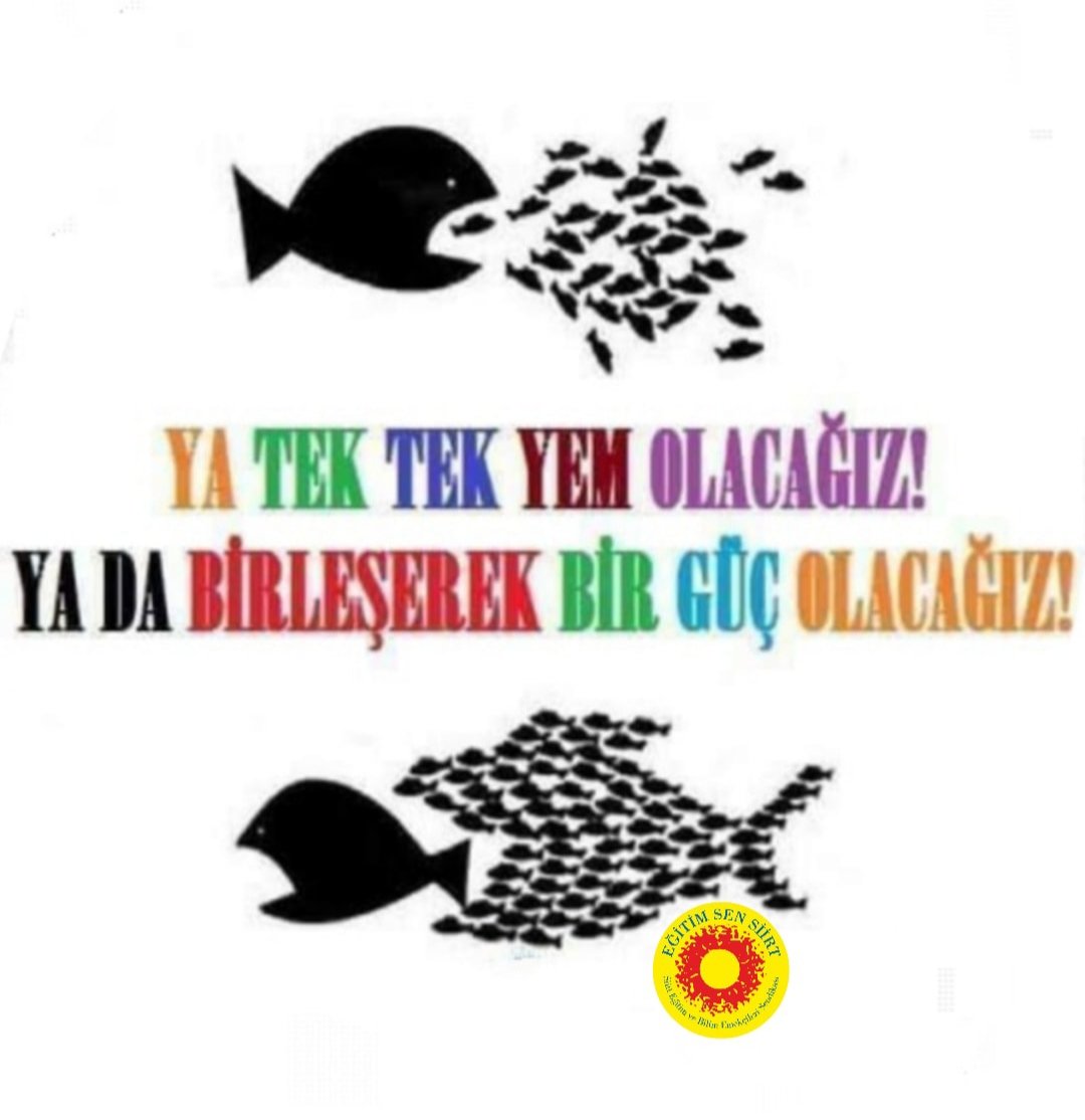 Kurtuluş yok tek başına ya hep beraber ya hiçbirimiz!!!! #EgitimdeSiddeteHayır #MebTekinDeğil