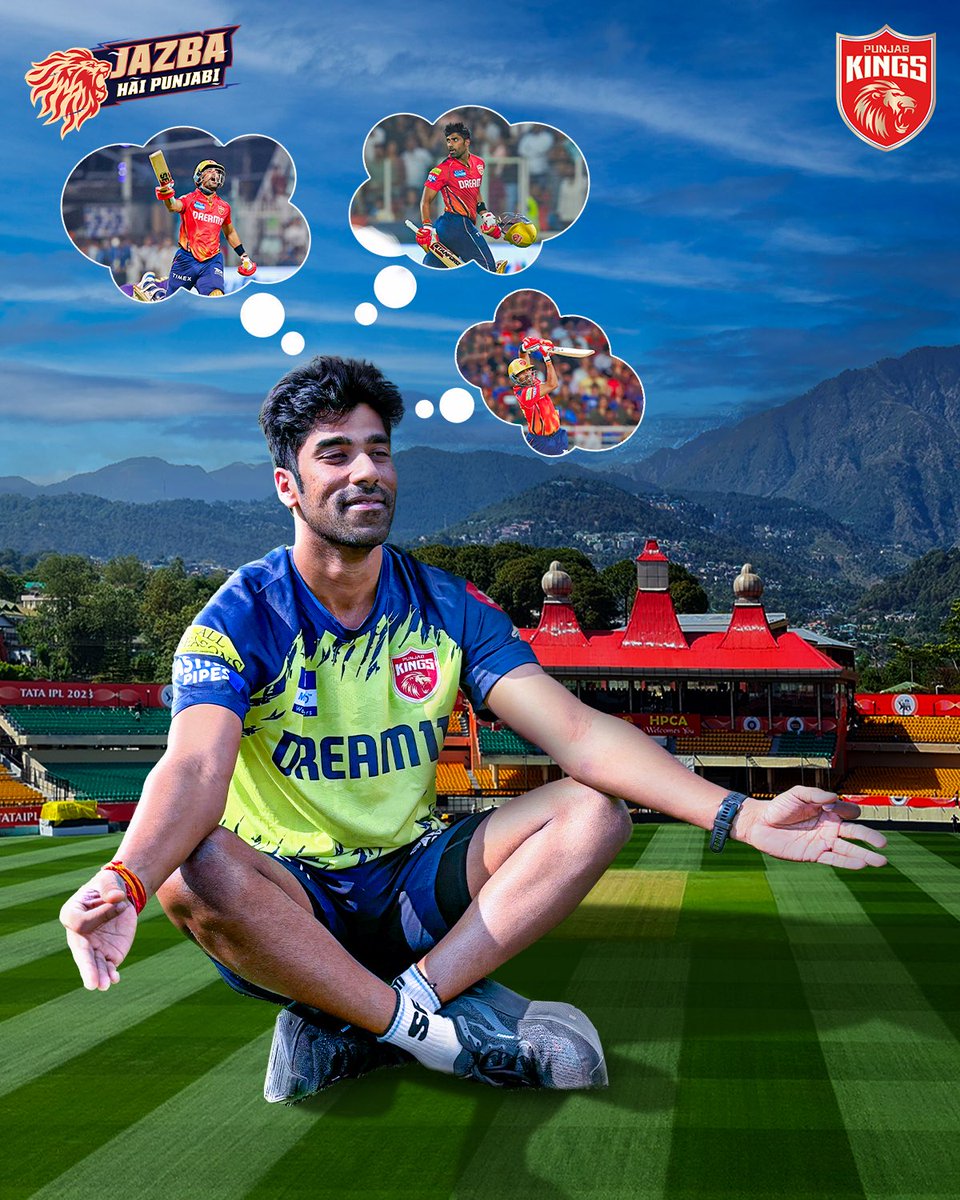 Dreaming of a Shashank masterclass in dreamy Dharamshala! 😍💭 #SaddaPunjab #PunjabKings #JazbaHaiPunjabi #TATAIPL2024