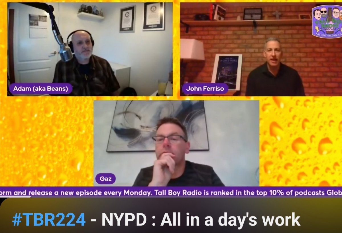 Did you catch Sunday's #Livestream? We were joined by Ex-NYPD and PI @JohnFerriso to hear about his time in Missing Persons and his experience of 9/11. Check it out⤵️ YOUTUBE youtube.com/live/fJw_Om0NN… #TBR #PodNation #PodernFamily tallboyradio.com